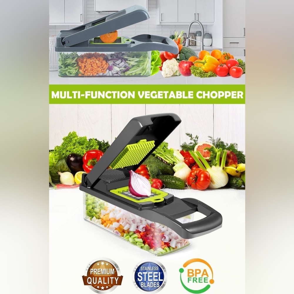 Multi Function Vegetable Chopper 16-in-1